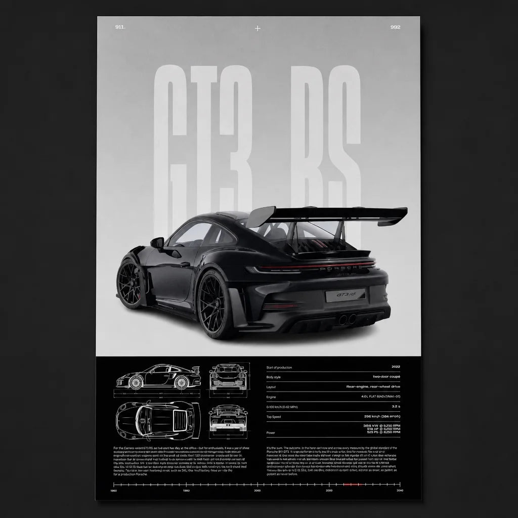 [Scale AI] catalog_packshot — Poster Porsche GT3 RS