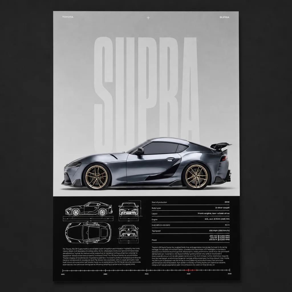 [Scale AI] catalog_packshot — Poster Toyota GR Supra