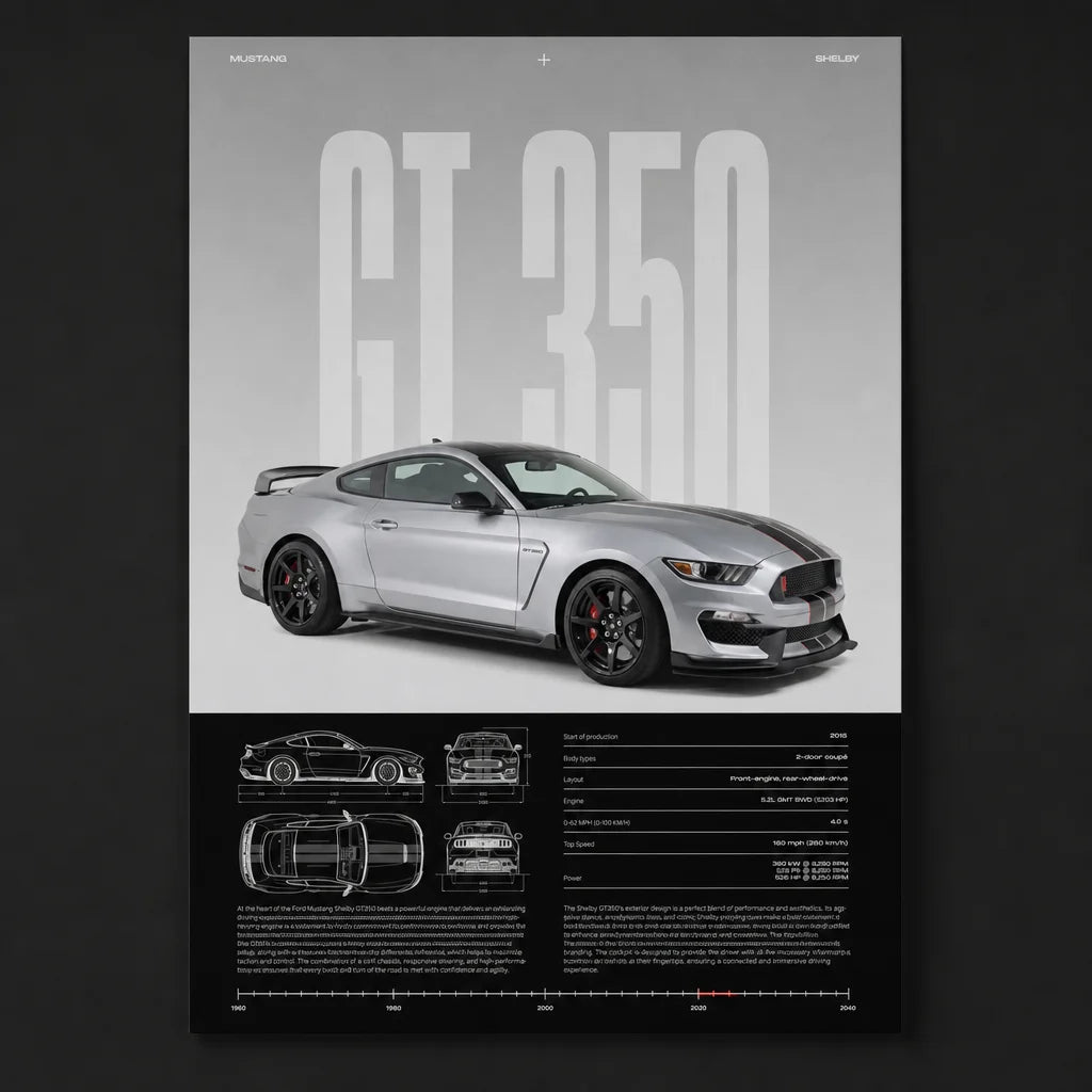 [Scale AI] catalog_packshot — Poster Ford Mustang Shelby GT350
