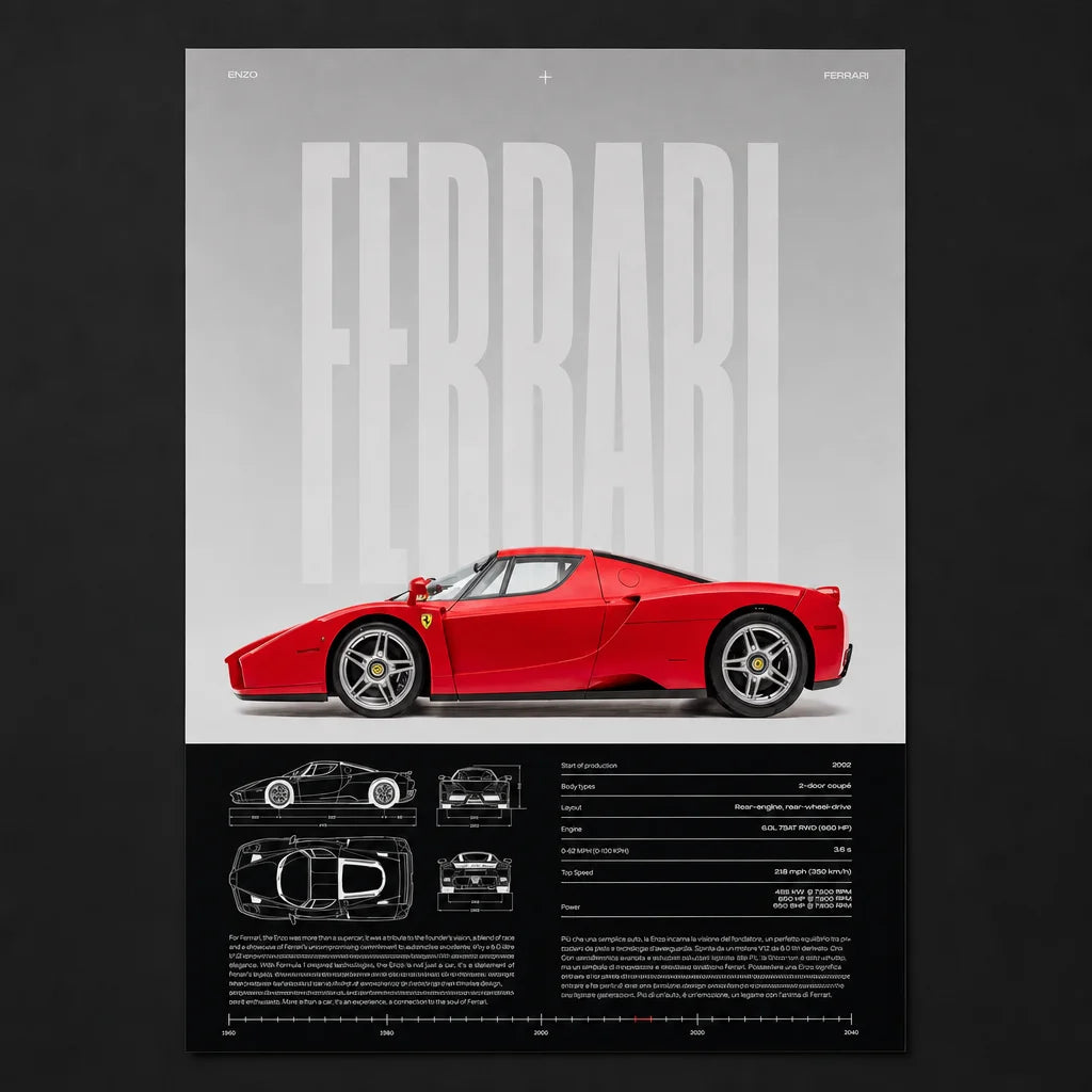 [Scale AI] catalog_packshot — Poster Ferrari Enzo