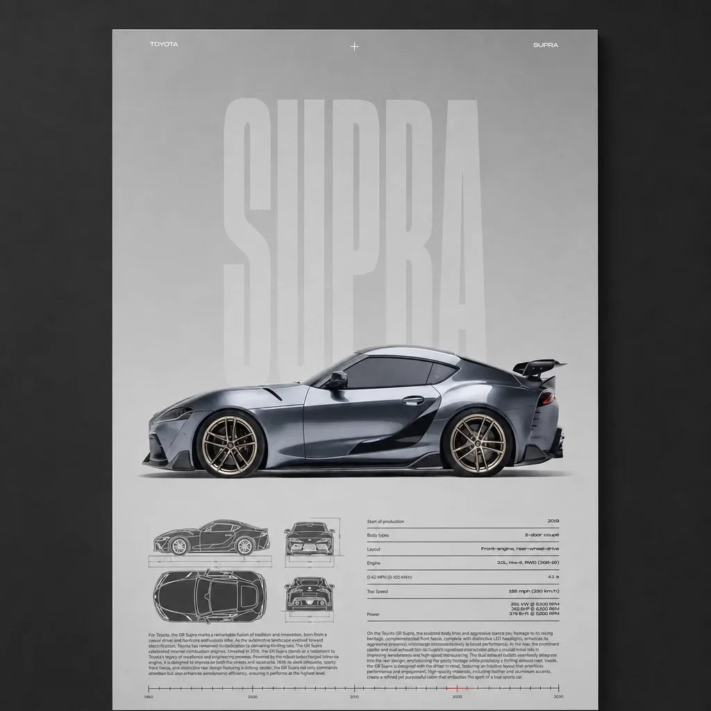 [Scale AI] catalog_packshot — Poster Toyota GR Supra