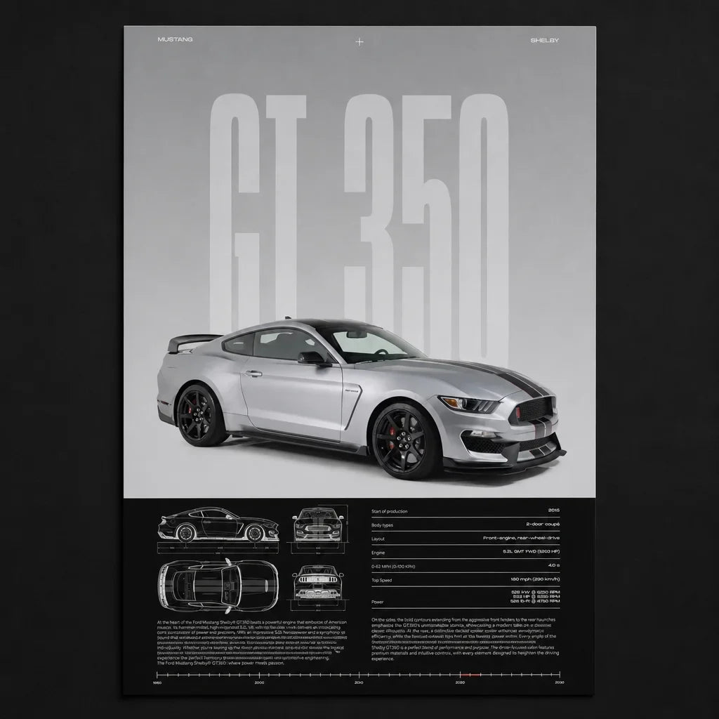 [Scale AI] catalog_packshot — Poster Ford Mustang
