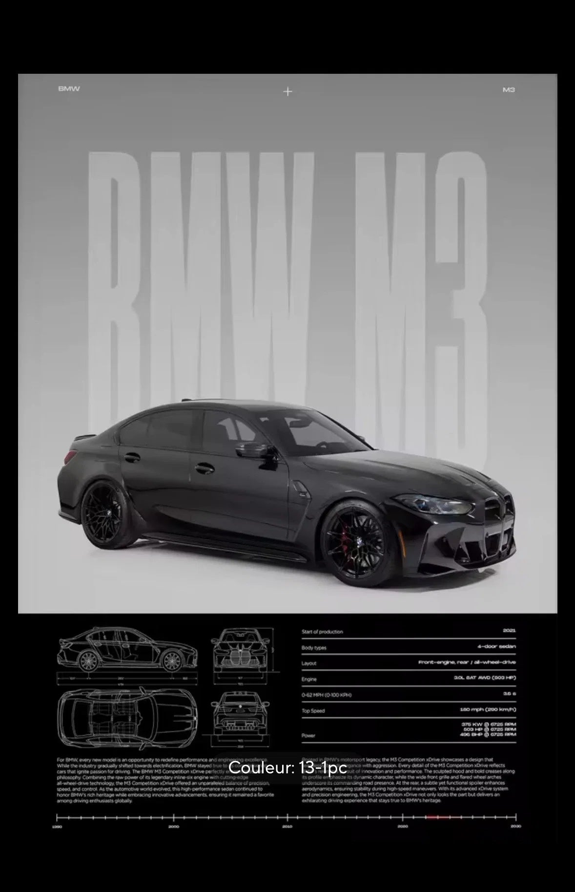 Poster BMW M3