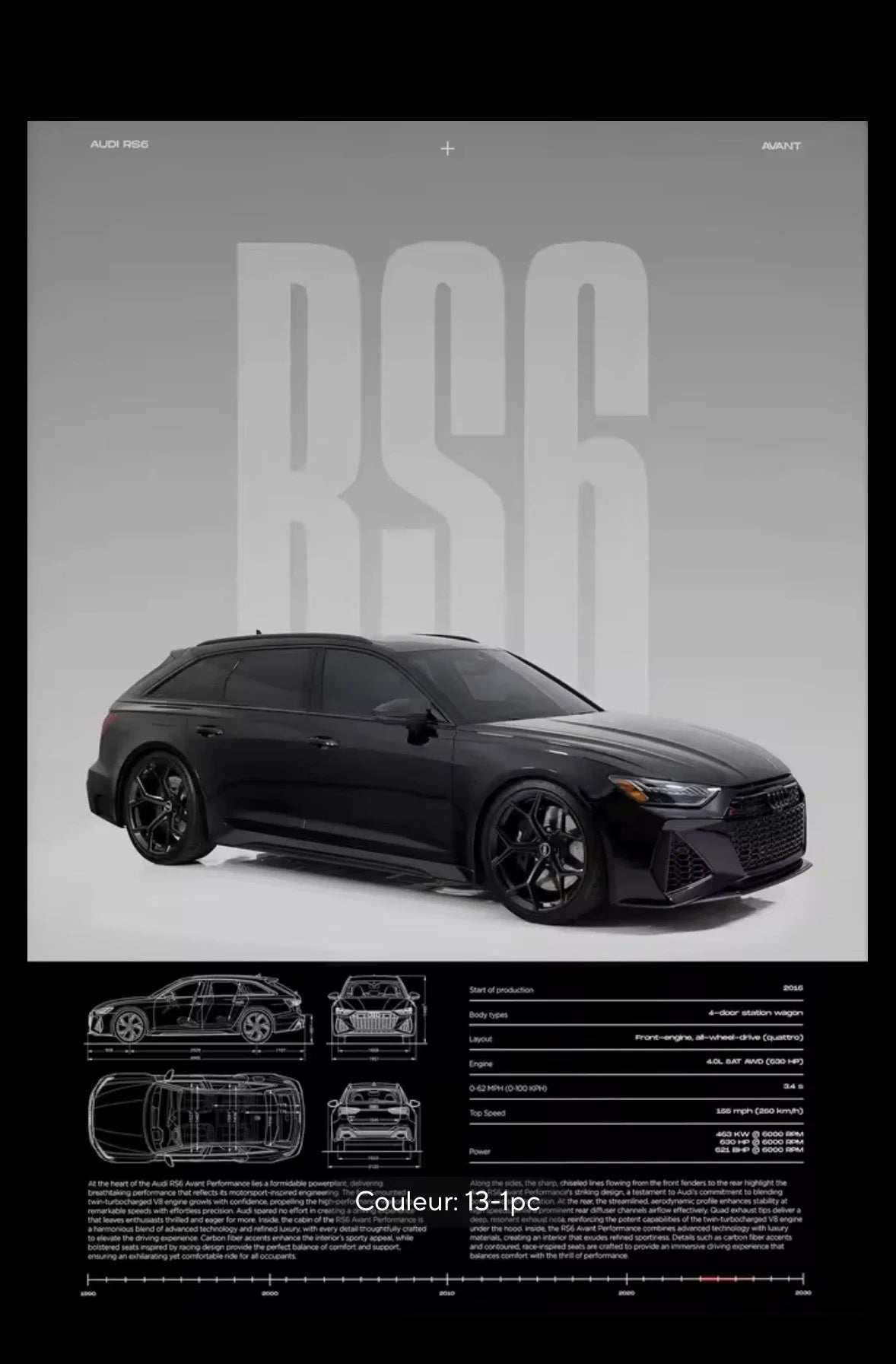 Poster Audi RS6 Avant