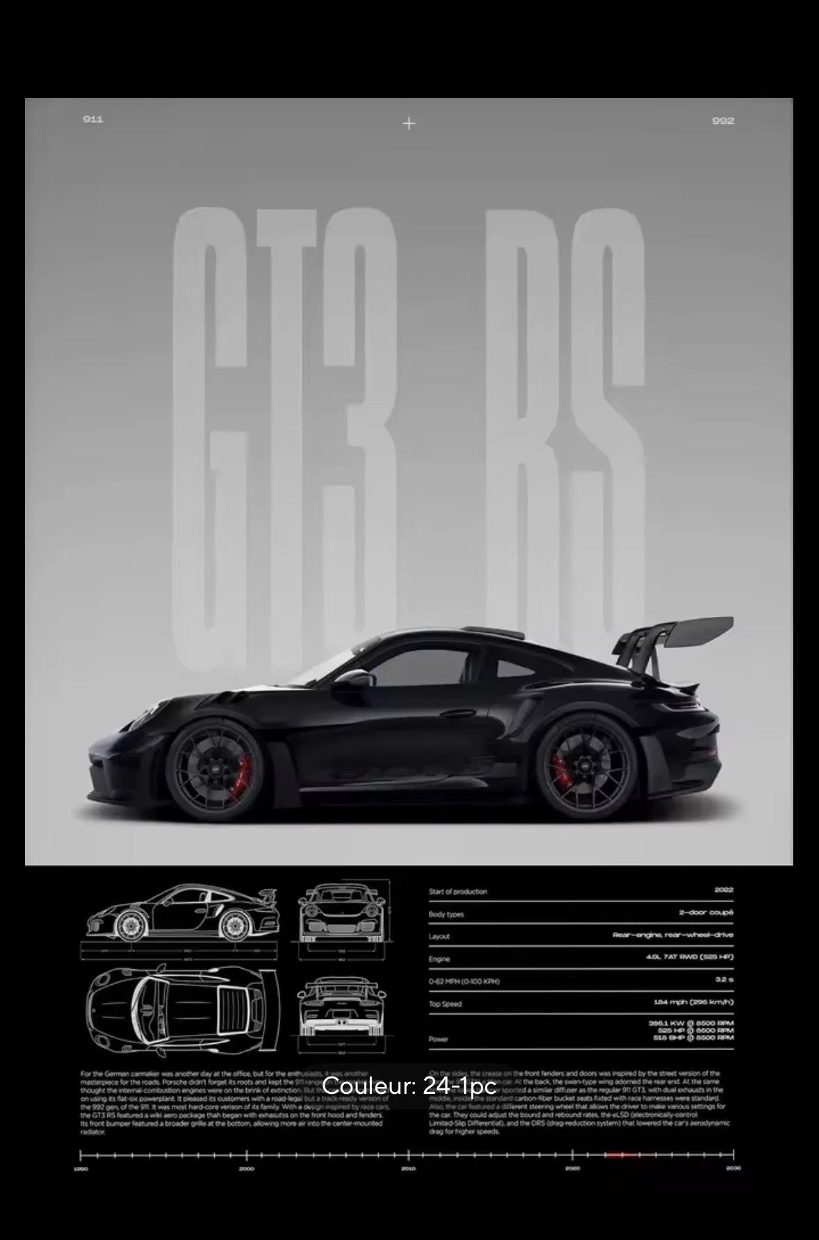 Poster Porsche GT3 RS