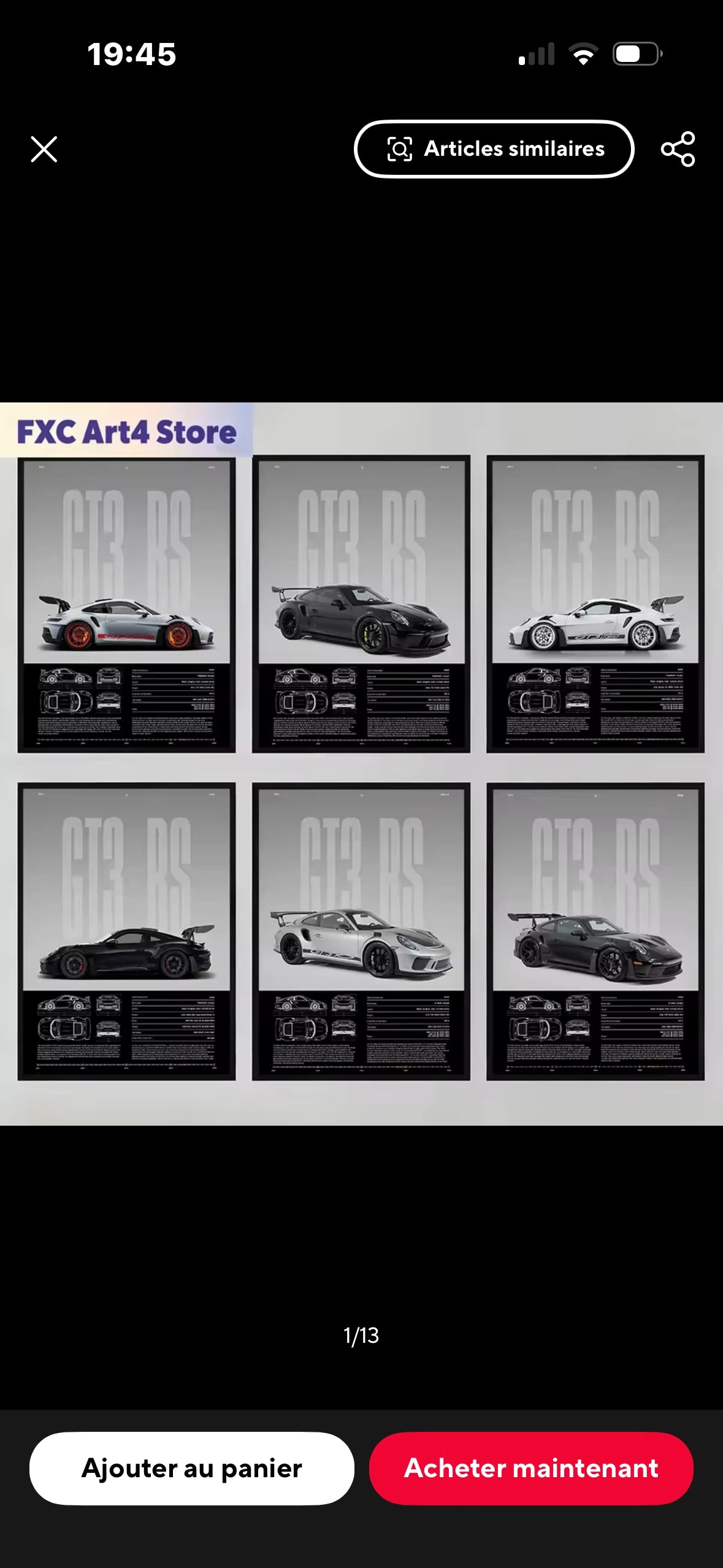 Poster Porsche GT3 RS