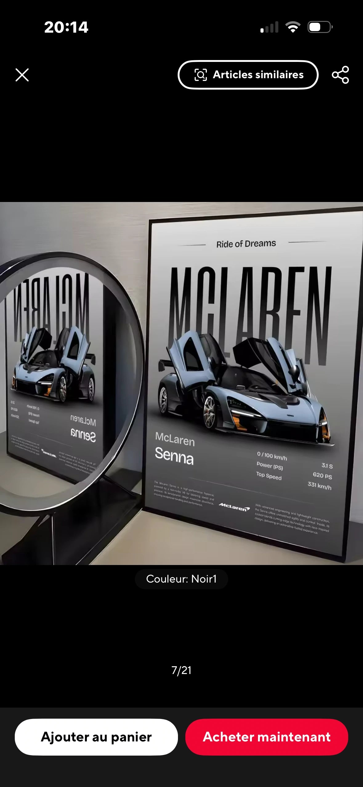 Poster McLaren Senna
