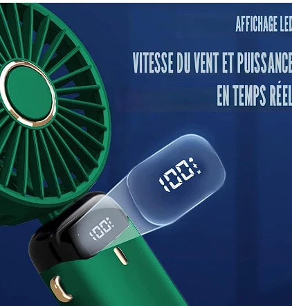 Ventilateur AirZen - Gros plan écran LED 100%