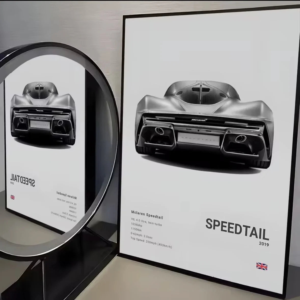 Mise en scène du poster McLaren Speedtail