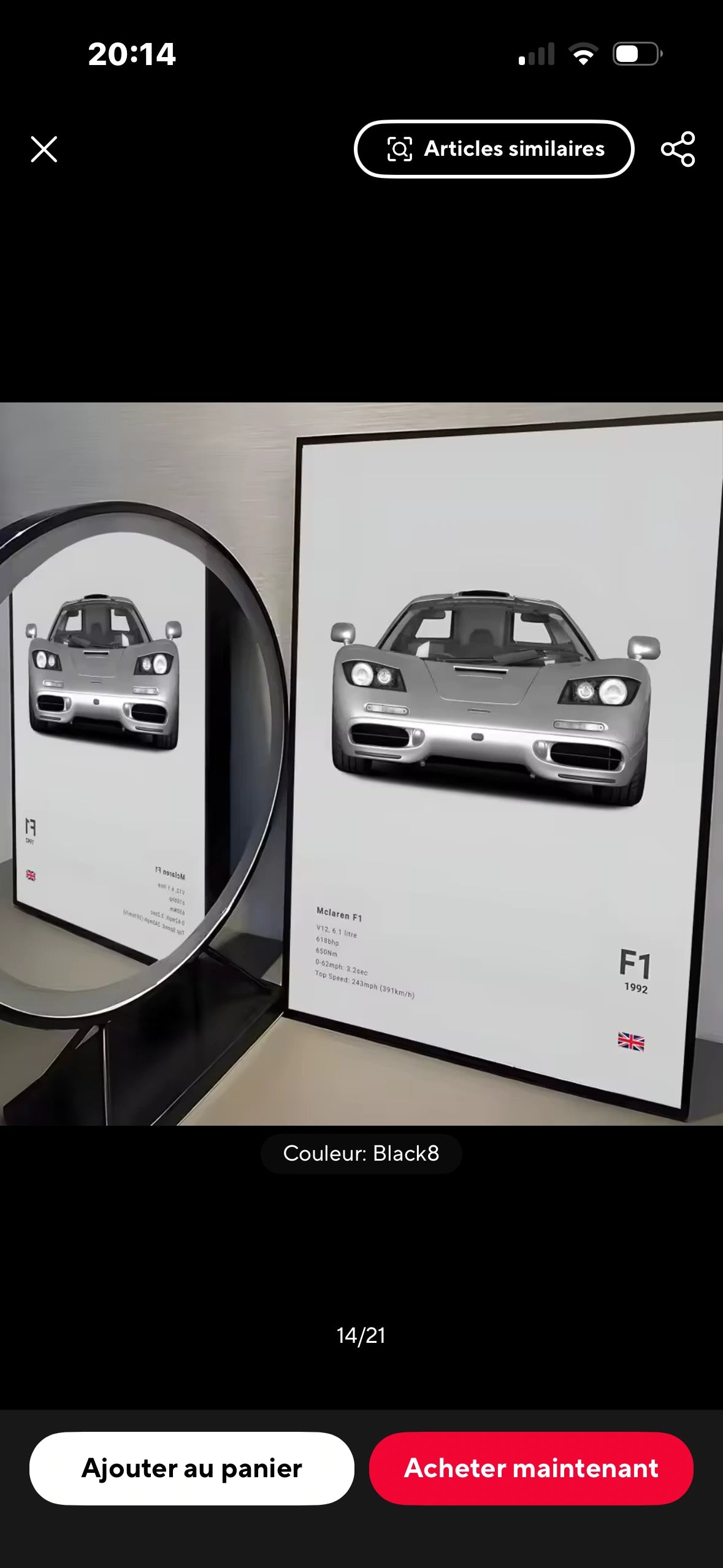 Poster McLaren F1 1992