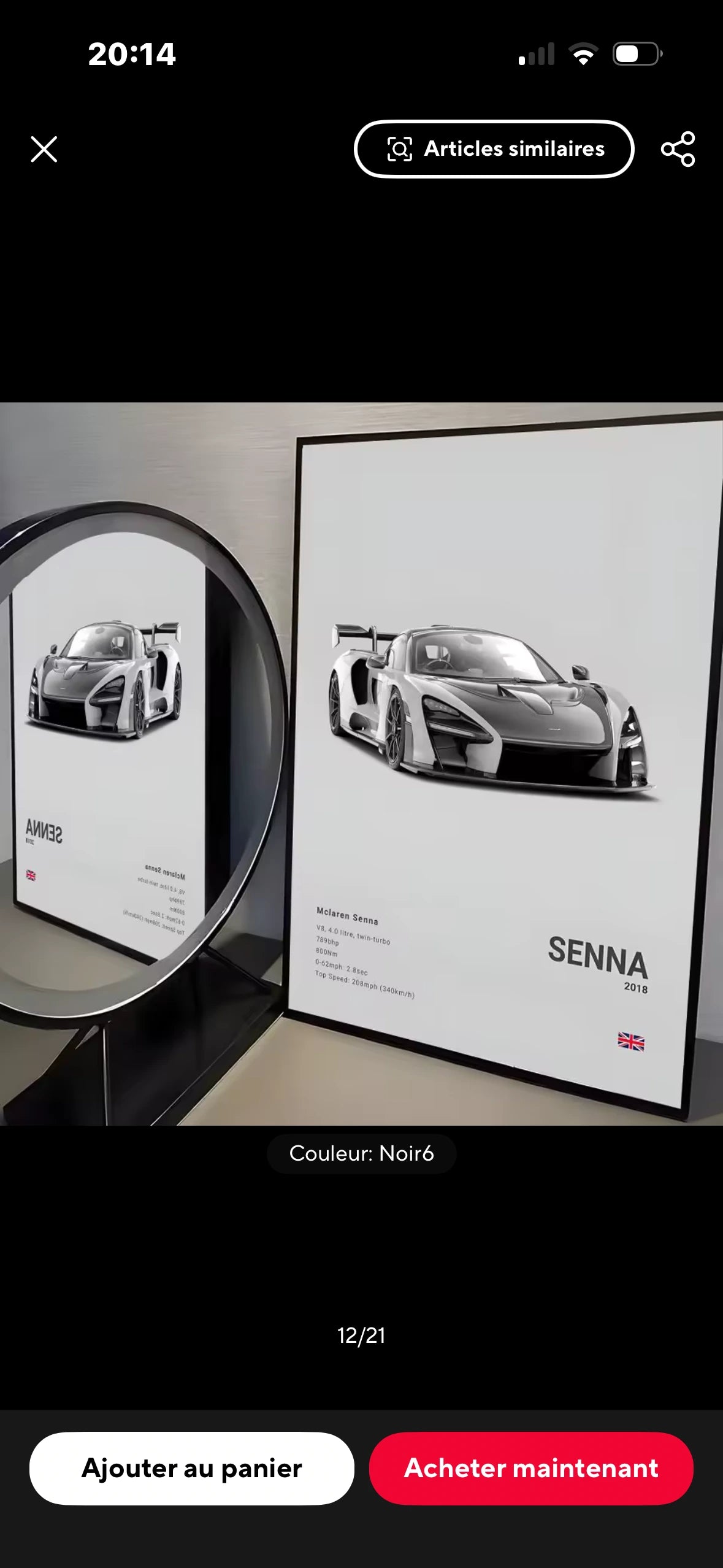 Poster McLaren Senna